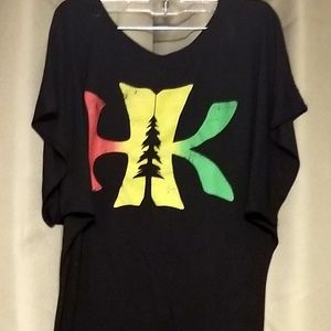 Hillkid rasta flowie, off the shoulder tee